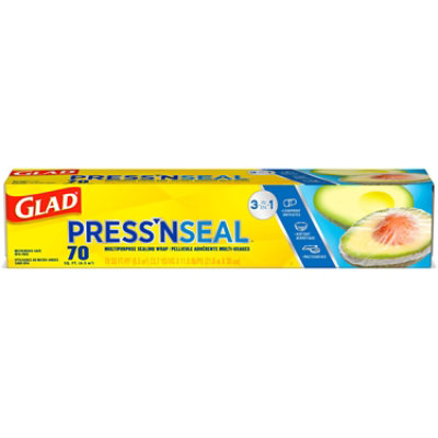 Glad Press'n Seal Plastic Food Wrap 70 Square Foot Roll - Each - Safeway