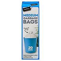 Signature SELECT Garbage Bags Medium With Twist Tie 8 Gallon - 20 Count - Image 3