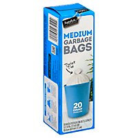 Signature SELECT Garbage Bags Medium With Twist Tie 8 Gallon - 20 Count - Image 1
