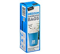 Signature SELECT Garbage Bags Medium With Twist Tie 8 Gallon - 20 Count