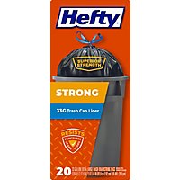 Hefty Trash Bags Drawstring Extra Strong Extra Large Trash Can Liner 33 Gallon - 20 Count - Image 4