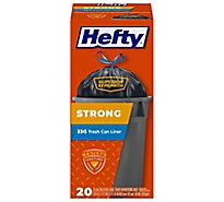 Hefty Trash Bags Drawstring Extra Strong Extra Large Trash Can Liner 33 Gallon - 20 Count