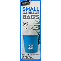Signature SELECT Garbage Bags Small 4 Gallon - 30 Count - Image 2