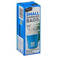 Signature SELECT Garbage Bags Small 4 Gallon - 30 Count - Image 1