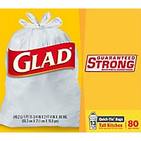 Glad Kitchen Bags Tall Quick-Tie 13 Gallon - 80 Count - Image 4