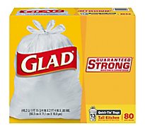 Glad Kitchen Bags Tall Quick-Tie 13 Gallon - 80 Count
