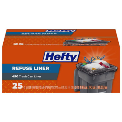 Buy Hefty Refuse Liner Trash Bag 45 Gal., Black