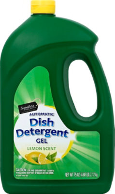 Signature SELECT Dish Detergent Gel Automatic Lemon Scent Bottle - 75 Oz - Image 2