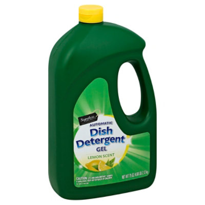 Signature SELECT Dish Detergent Gel Automatic Lemon Scent Bottle - 75 Oz - Image 1