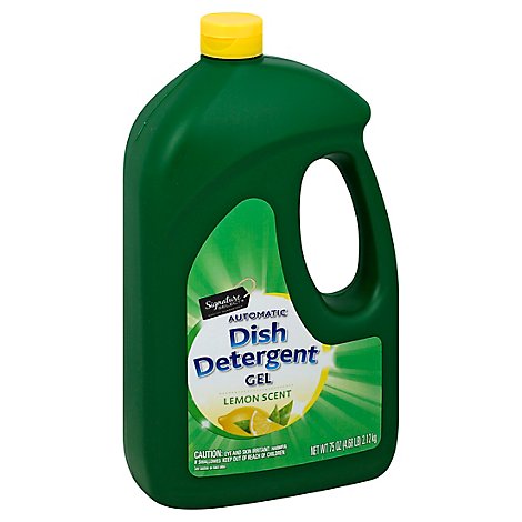 Signature SELECT Dish Detergent Gel Automatic Lemon Scent Bottle - 75 Oz