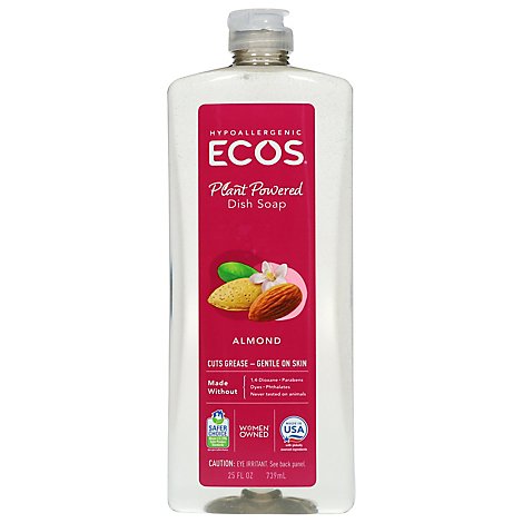 ECOS Dishmate Dish Liquid Almond Bottle - 25 Fl. Oz.