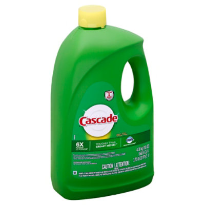 Cascade Dishwasher Detergent Gel Original Lemon Scent 155 Oz Pavilions