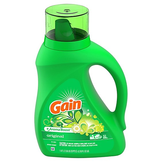 Gain Plus Aroma Boost Laundry Detergent Liquid Original 32 Loads - 50 Fl. Oz.
