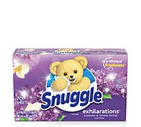 Snuggle Exhilarations Lavender & Vanilla Orchid Fabric Softener Dryer Sheets - 70 Count