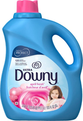 Downy Ultra Fabric Conditioner Liquid April Fresh 120 Loads - 103 Fl. Oz. - Image 2