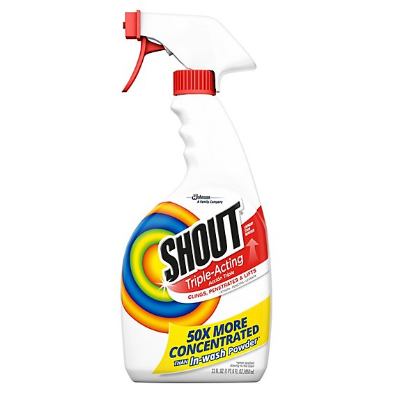 Shout Triple Acting Laundry Stain Remover Spray - 22 Oz