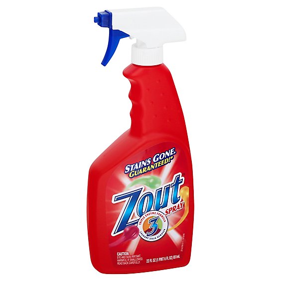Zout Laundry Stain Remover Triple Enzyme Formula Spray Bottle - 22 Fl. Oz.