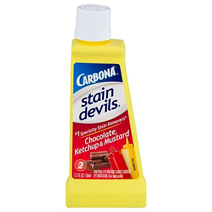 Carbona Stain Devils Stain Remover Chocolate Ketchup & Mustard Bottle - 1.7 Fl. Oz. - Image 3
