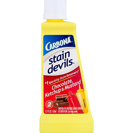 Carbona Stain Devils Stain Remover Chocolate Ketchup & Mustard Bottle - 1.7 Fl. Oz. - Image 2