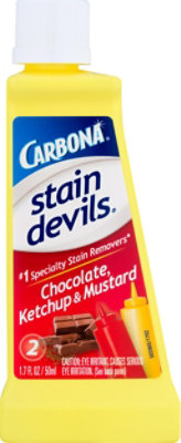 Carbona Stain Devils Stain Remover Chocolate Ketchup & Mustard Bottle - 1.7 Fl. Oz. - Image 2