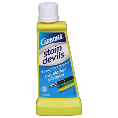 Carbona Stain Devils Stain Remover Ink Marker & Crayon Bottle - 1.7 Fl. Oz. - Image 3