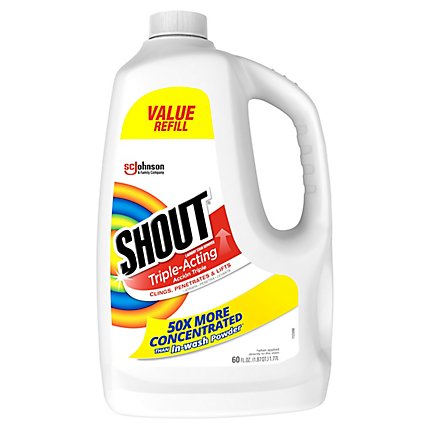 Shout Triple Acting Laundry Stain Remover Refill - 60 Oz - Image 1