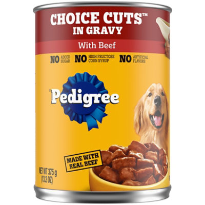 Pedigree Choice Cuts In Gravy Beef Flavor Adult Canned Soft Wet Dog Food - 13.2 Oz - Image 1