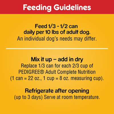 Pedigree Choice Cuts In Gravy Beef Flavor Adult Canned Soft Wet Dog Food - 22 Oz - Image 3