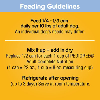 Pedigree Chopped Ground Dinner With Chicken Liver & Beef Adult Canned Soft Wet Dog Food - 22 Oz - Image 3