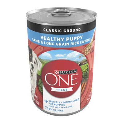 Purina ONE SMARTBLEND Dog Food Classic Ground Adult Lamb & Long Grain Rice Entree Can - 13 Oz - Image 1