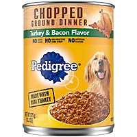 Pedigree Chopped Ground Dinner Turkey & Bacon Flavor Adult Wet Dog Food - 13.2 Oz - Image 1