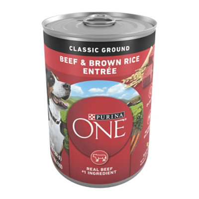 Purina ONE Classic Ground Beef And Brown Rice Wet Dog Food - 13 Oz - Image 1