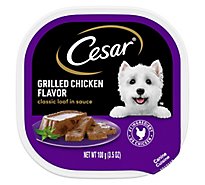 Cesar Classic Loaf Grilled Chicken Wet Dog Food Easy Peel Trays - 3.5 Oz