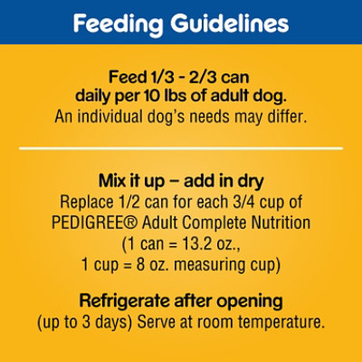 Pedigree Chicken/Liver/Beef & Beef/Bacon/Cheese Adult Canned Wet Dog Food Variety Pk - 12-13.2 Oz - Image 3