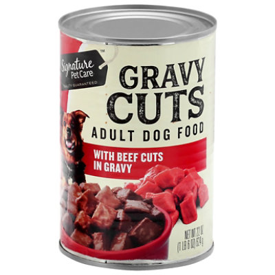 Signature Pet Care Dog Food Gravy Cuts Adult With Beef Cuts In Gravy Can - 22 Oz - Image 4