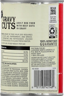 Signature Pet Care Dog Food Gravy Cuts Adult With Beef Cuts In Gravy Can - 22 Oz - Image 6