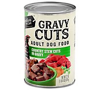 Signature Pet Care Dog Food Gravy Cuts Adult Country Stew Cuts In Gravy Can - 22 Oz