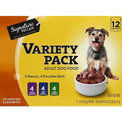 Signature Pet Care Dog Food Adult Variety Pack Box - 12-5.3 Oz - Image 2