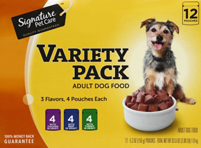 Signature Pet Care Dog Food Adult Variety Pack Box - 12-5.3 Oz - Image 2