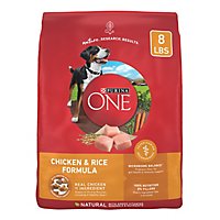 Purina ONE Smartblend Natural Chicken & Rice Dry Dog Food - 8 Lbs - Image 2