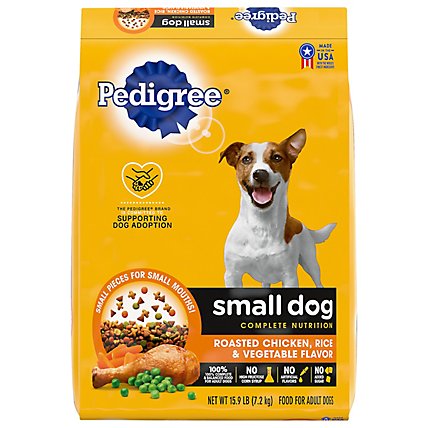 PEDIGREE Dog Food Dry For Small Dog Nutrition Roasted Chicken Rice & Vegetable Bag - 15.9 Lb - Image 3