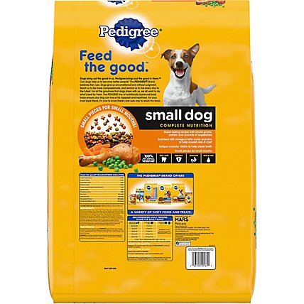 PEDIGREE Dog Food Dry For Small Dog Nutrition Roasted Chicken Rice & Vegetable Bag - 15.9 Lb - Image 5
