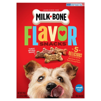 Milk-Bone Flavor Snacks Dog Snacks For All Sizes Small 5 Meaty Flavors Box - 24 Oz