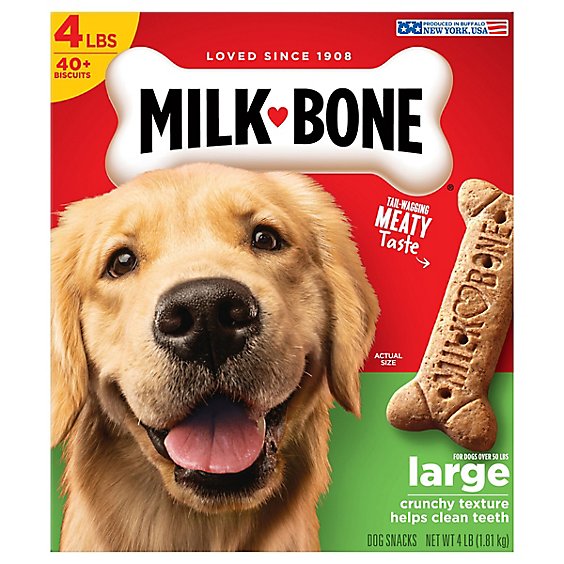Milk-Bone Dog Snacks Biscuits Large Value Size Box - 64 Oz
