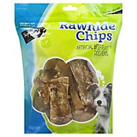 Signature Pet Care Dog Treat Rawhide Chips Beef Basted - 16 Oz - Image 1