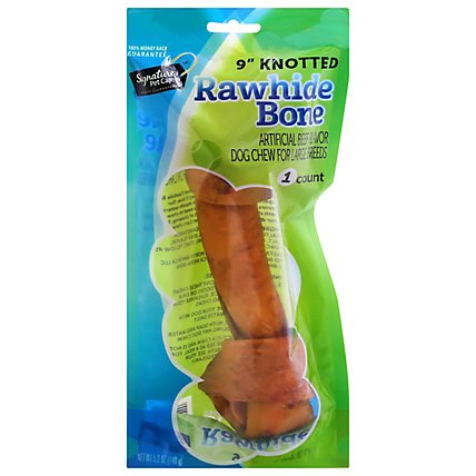 Signature Pet Care Dog Treat Rawhide Bone Knotted Beef Basted - Each - Image 4