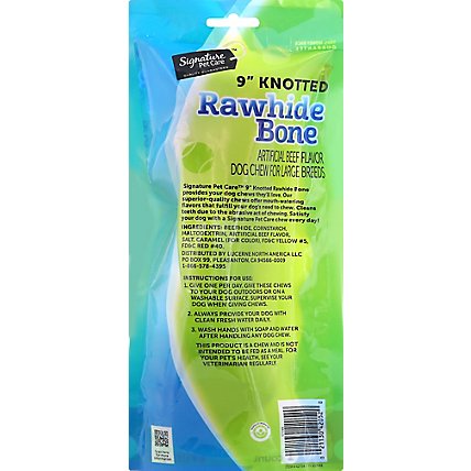 Signature Pet Care Dog Treat Rawhide Bone Knotted Beef Basted - Each - Image 6