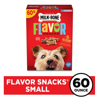Milk-Bone Flavor Snacks Dog Snacks For All Sizes Small 5 Meaty Flavors Box - 60 Oz - Image 1