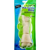 Signature Pet Care Dog Chew Rawhide Bone Knotted 9 Inch For Large Breed Dogs - Each - Image 2