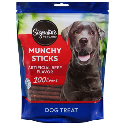 Signature Pet Care Dog Treat Munchy Sticks Beef Basted - 100 Count - Image 2